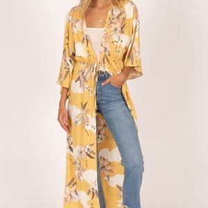 Amuse Society Floral Kimono